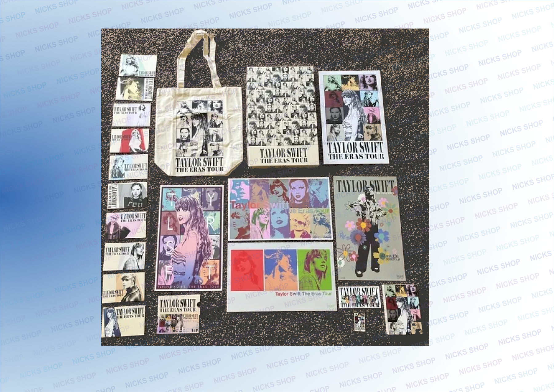 (image for) Taylor Swift Eras Tour, VIP merchandise box set. New